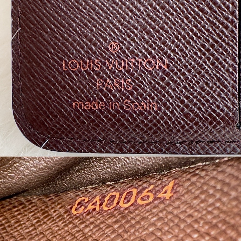 ✨Authentic LOUIS VUITTON Damier Ebene Compact Zip Bifold Wallet Brown - Picture 13 of 16